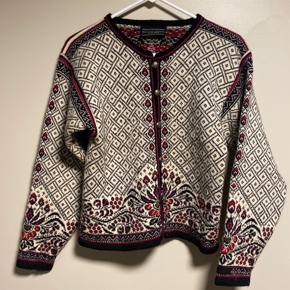 Dale of Norway Casual Collection Button Cardigan Sweater S